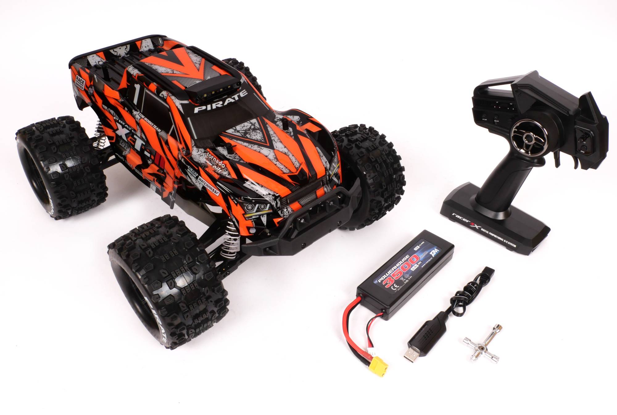 T2M Pirate Pirate XT-II Monster truck 4x4 orange - T4988OR