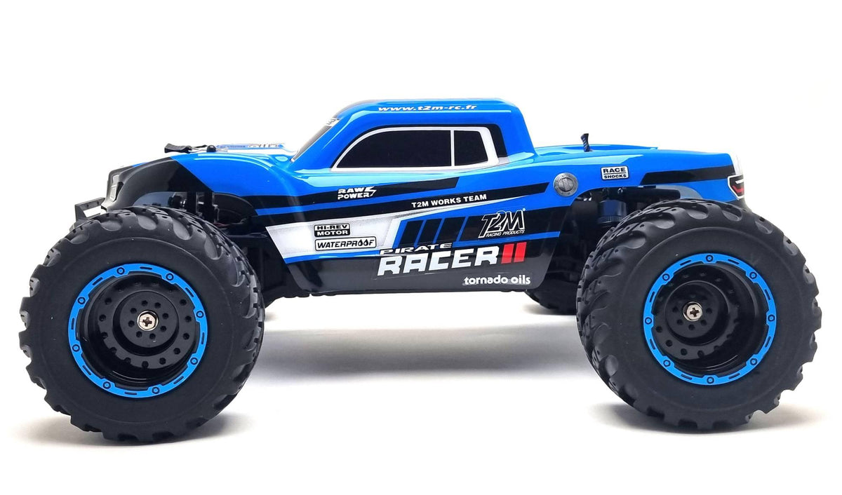 T2M Pirate Racer 2 T4991 – Monster Truck RC électrique 4x4 1/10 RTR bleu