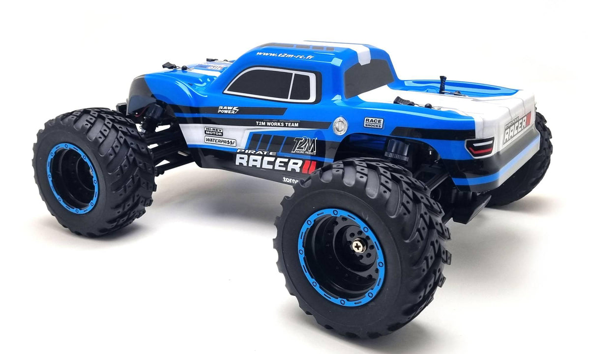 T2M Pirate Racer 2 T4991 – Monster Truck RC électrique 4x4 1/10 RTR bleu