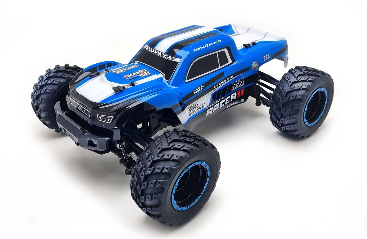 T2M Pirate Racer 2 T4991 – Monster Truck RC électrique 4x4 1/10 RTR bleu
