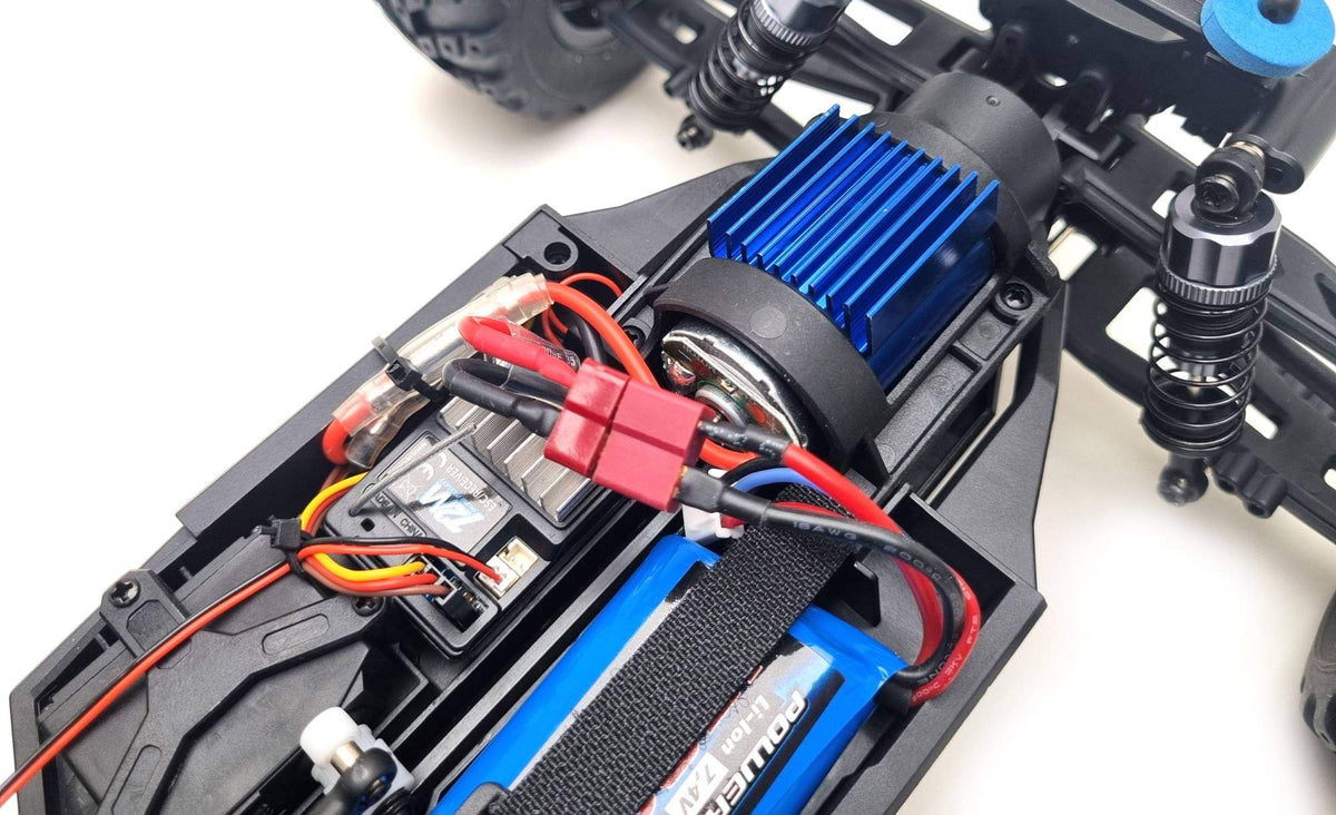 T2M Pirate Racer 2 T4991 – Monster Truck RC électrique 4x4 1/10 RTR bleu