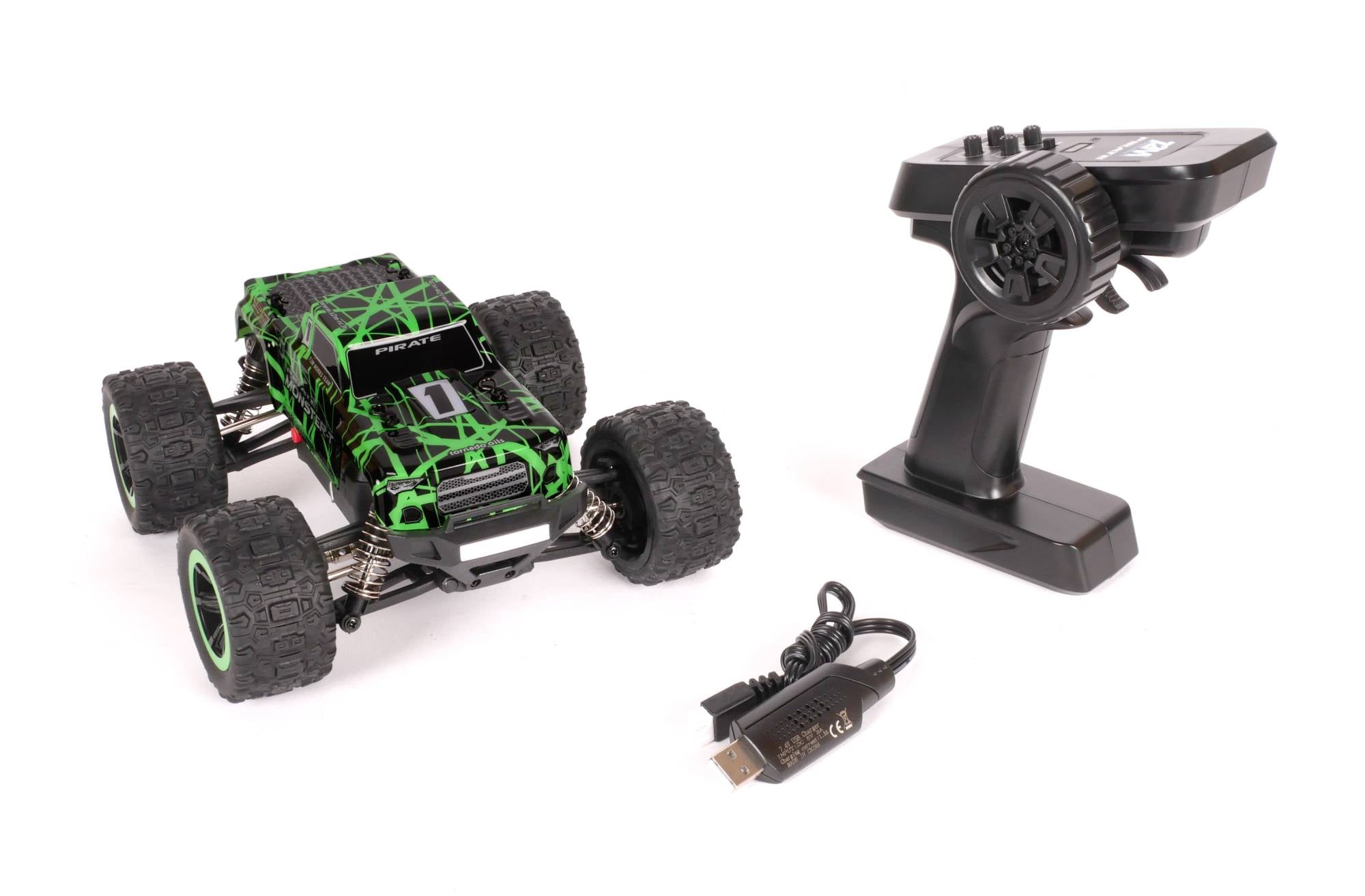 T2M T4992GR Pirate Monster-T vert RC électrique 1/18