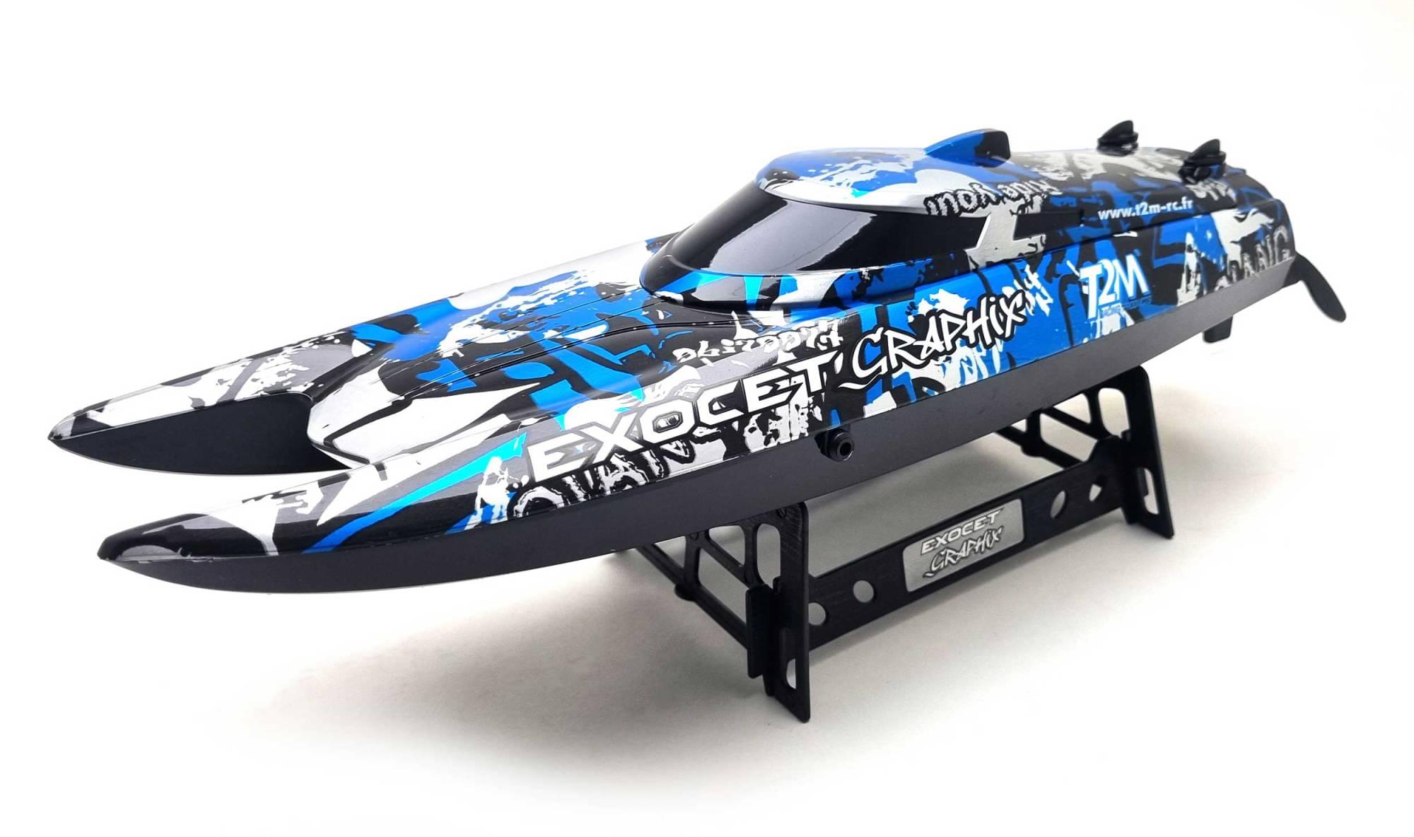 Bateau RC T2M Exocet BLS - T625 - Breizh Modélisme.