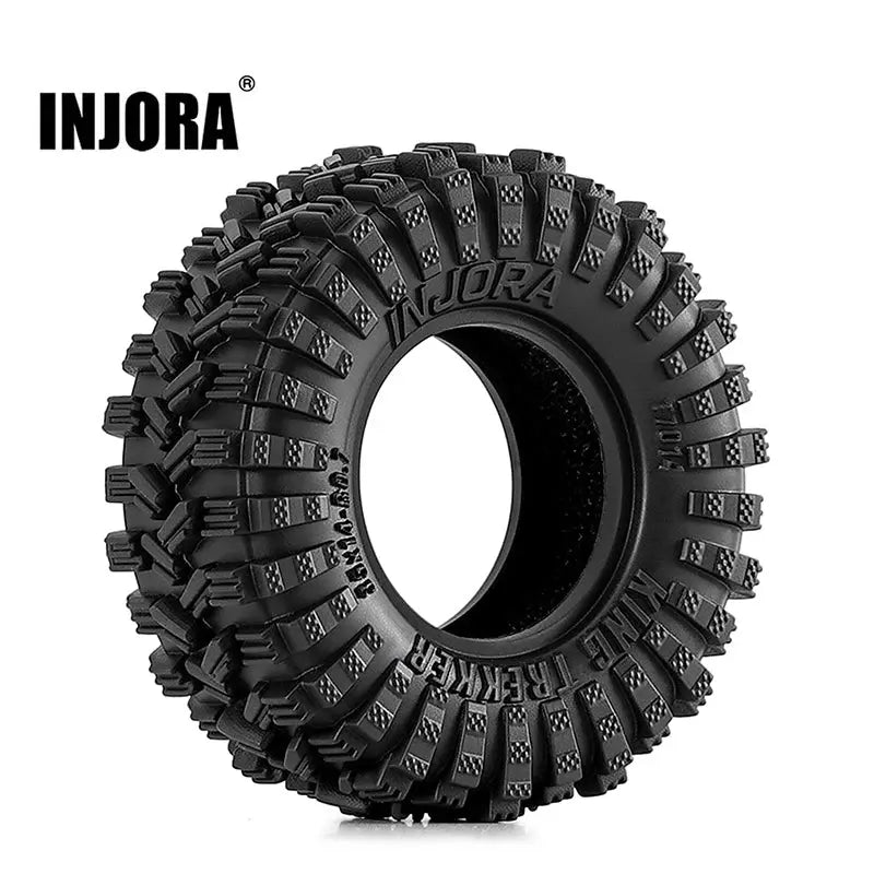 4 pneus Injora 0.7" 35*14mm King Trekker pour 1/30 SCX30