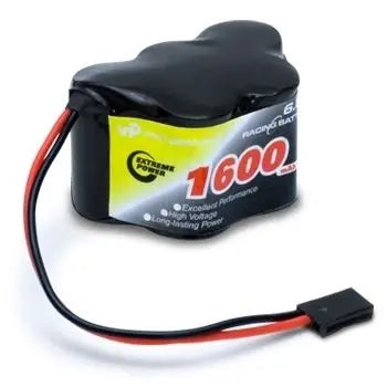 Pack de batterie 6V.1600mAh Ni-Mh à bosse prise Futaba - Breizh Modélisme.