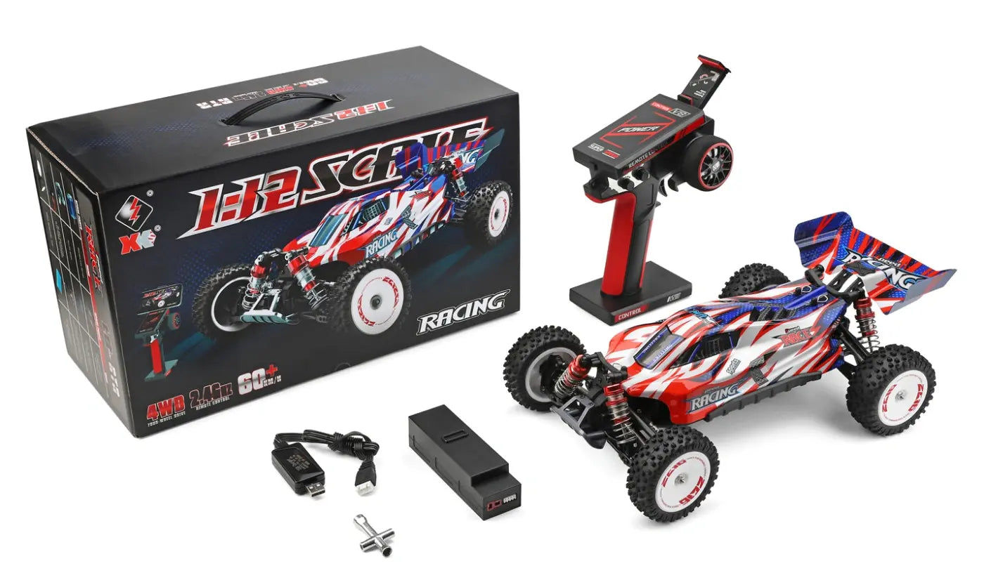 Buggy RC Wltoys 124008 XL RTR 1/12 - 60km/h 4WD - Breizh Modélisme.