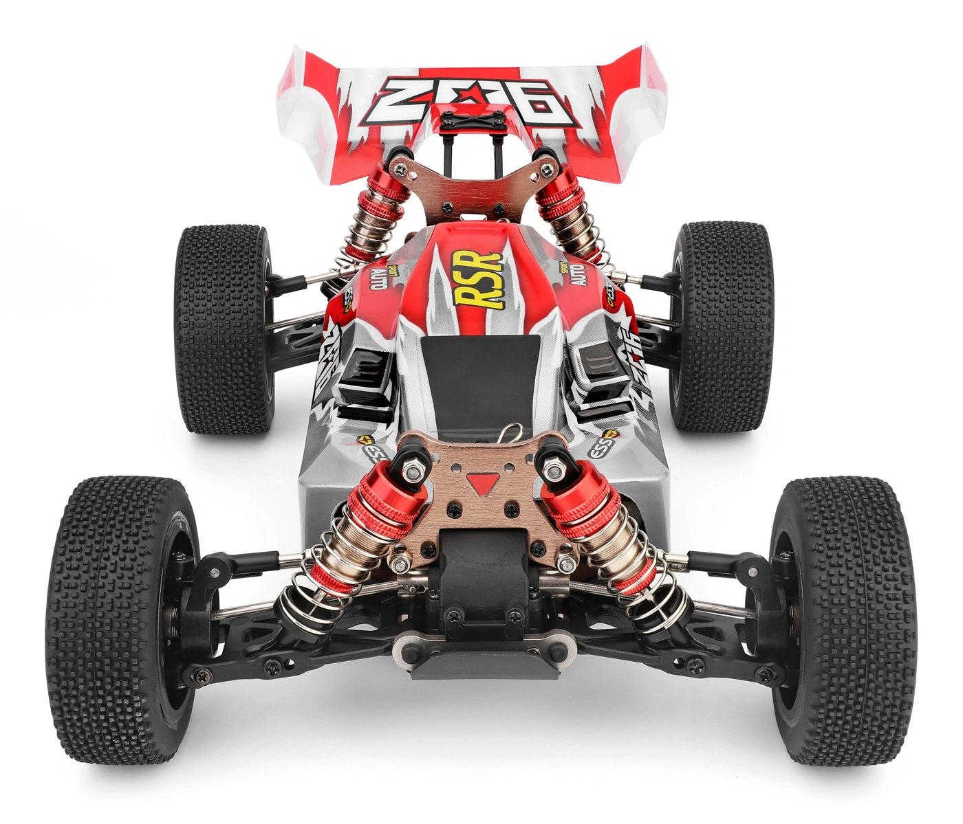 Buggy RC Wltoys 144001 RTR 1/14 - 60km/h 4WD rouge - Breizh Modélisme.