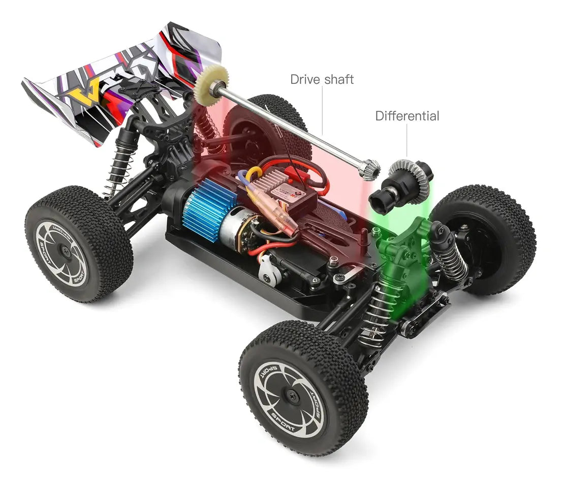 Buggy RC RTR 1/14 - 40km/h 4WD Wltoys 144016 - Breizh Modélisme.