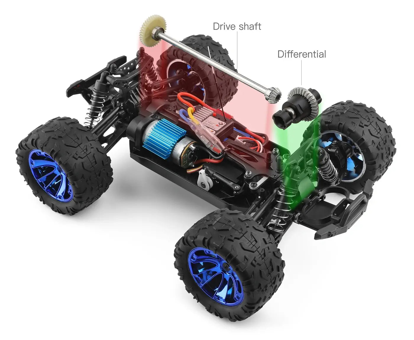 Monster Truck RC RTR 1/14 - 40km/h 4WD - 144018 - Breizh Modélisme.