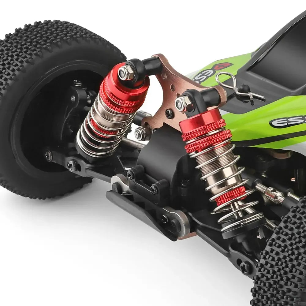 Buggy RC Wltoys 144001 vert 1/14 RTR – 4 roues motrices - Breizh Modélisme.