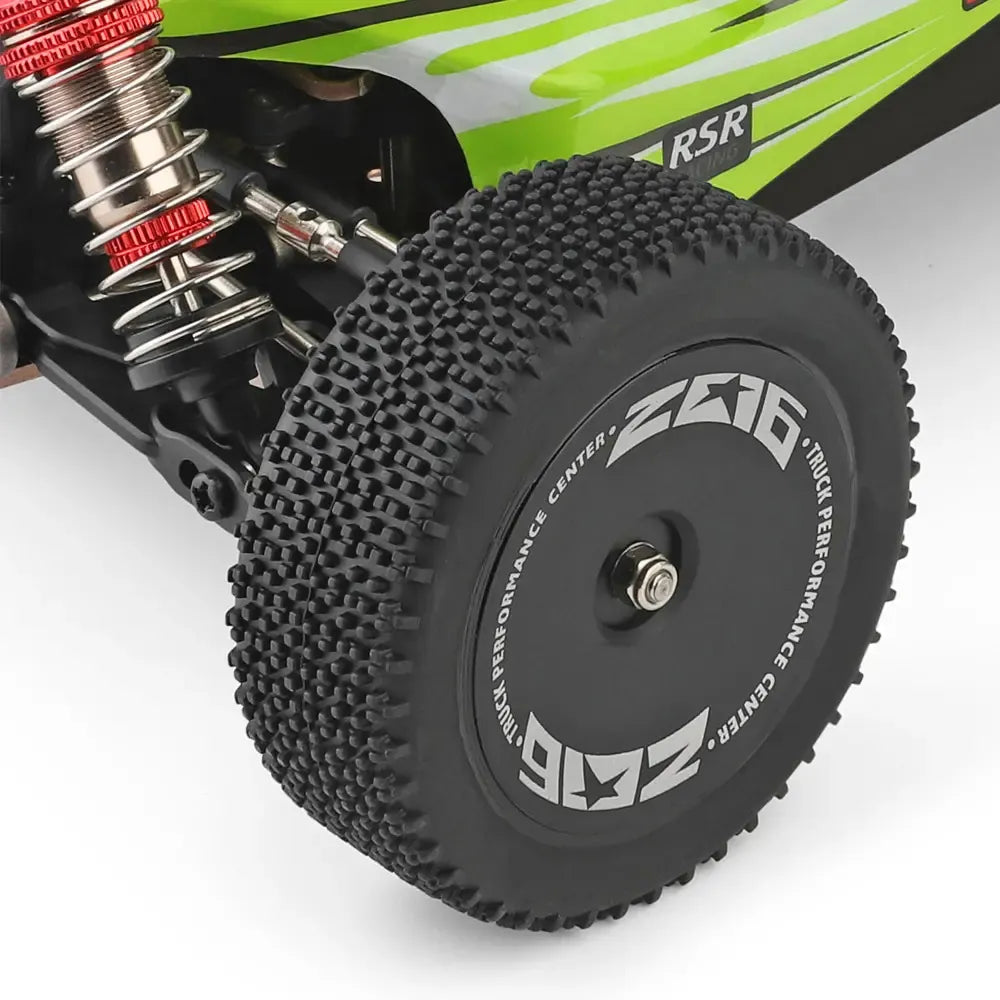 Buggy RC Wltoys 144001 vert 1/14 RTR – 4 roues motrices - Breizh Modélisme.