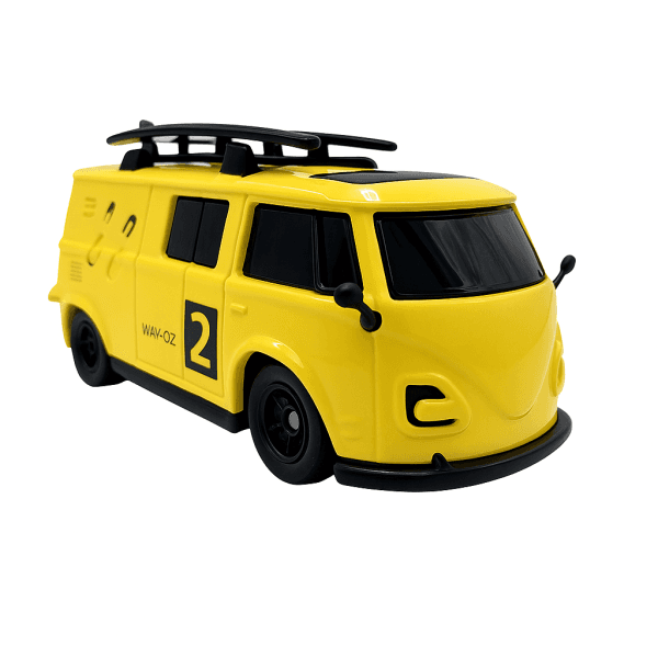 Pocket Racer Bus de course jaune avec télécommande 1/64 - PR-X1-ge