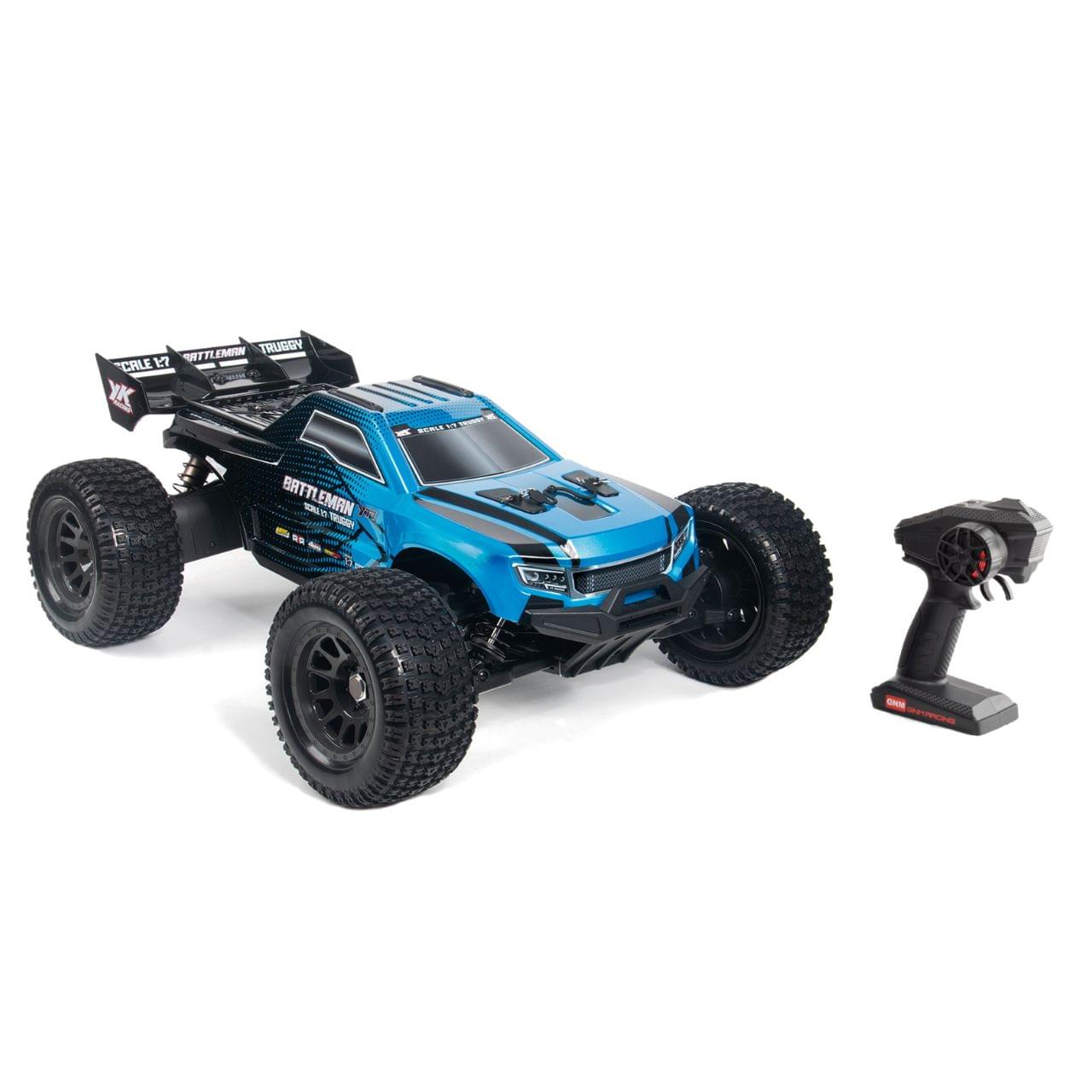 Yikong YT7 SE BATTLEMAN 1/7 Truggy 4WD Brushless bleu - Breizh Modélisme.