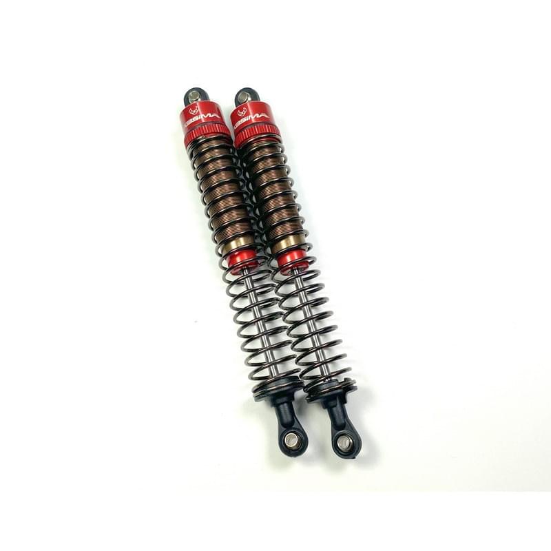2 Amortisseurs standard en aluminium 110mm pour crawler 1/10 - Breizh Modélisme.