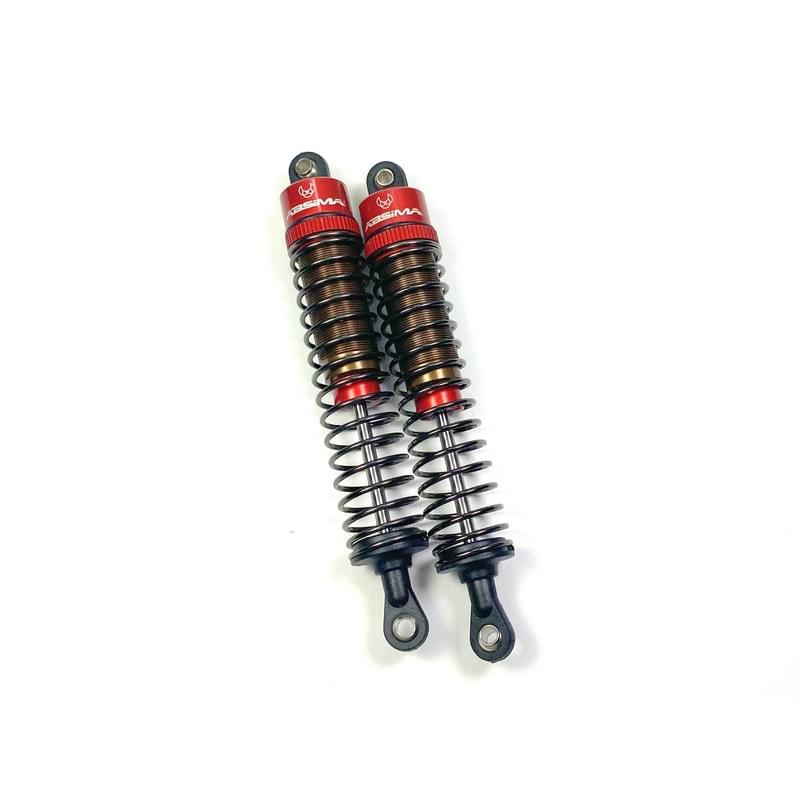 2 Amortisseurs standard en aluminium 95mm pour voitures RC 1/10 - Absima 2330044 - Breizh Modélisme.