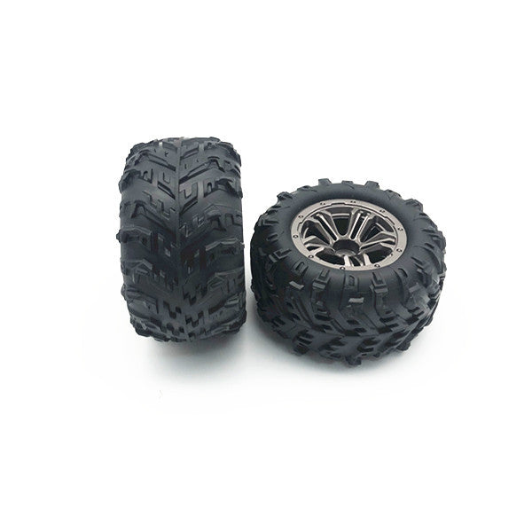 2 roues complètes AV-ARR pour 1/16 Absima / XLH 9130/9136/9137 et XLH9130 - Breizh Modélisme.