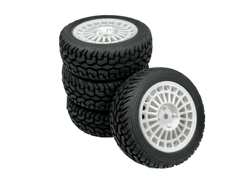 4 roues 1/10 Rally Street Design" blanc - 2510065" - Breizh Modélisme.