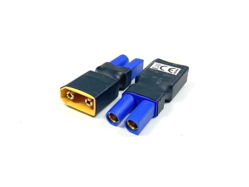 Adaptateur - XT90 (Mâle) - EC5 (Femelle) - 3040047 - Breizh Modélisme.