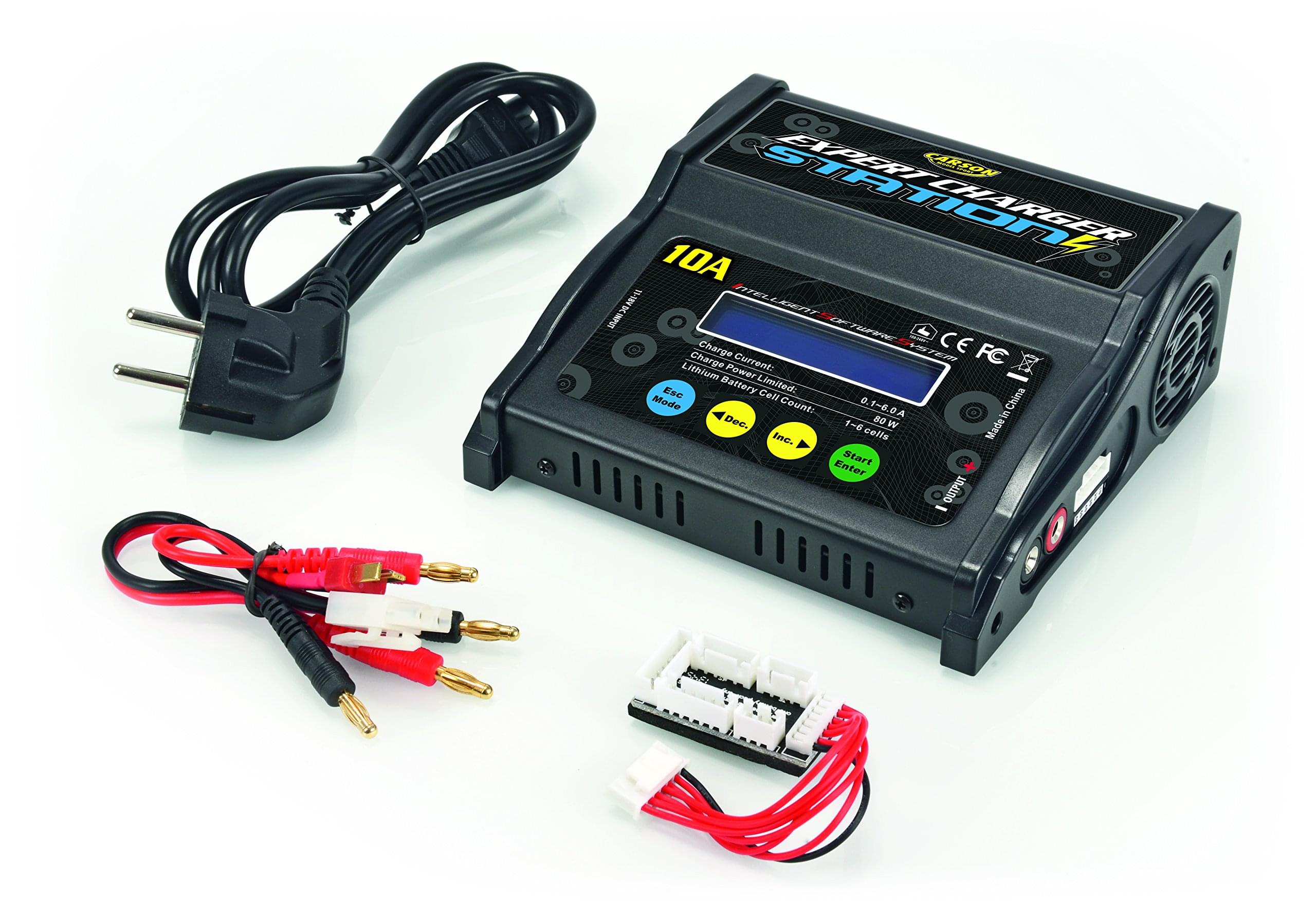 Chargeur multifonctions 80w 10A 220/12v - Lipo 2S à 6S et Ni-Mh - Breizh Modélisme.