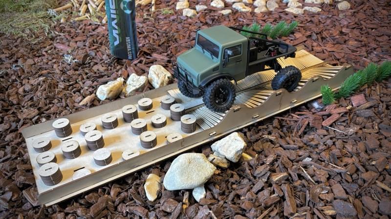 Obstacle Crawler Piles et vagues" 1:24/1:18 (200 pcs) - 2320203" - Breizh Modélisme.