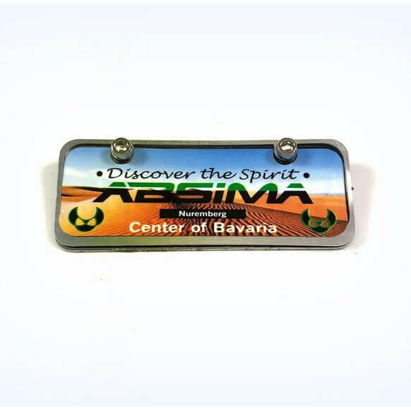 Plaque Minéralogique (45x18mm) - Accessoires pour crawler 1/10 - Breizh Modélisme.