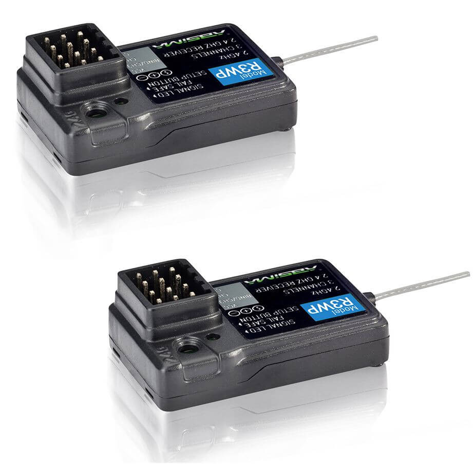 Radio 3 voies absima CR3P + 2 recepteurs 2.4ghz waterproof - 2000102 - Breizh Modélisme.