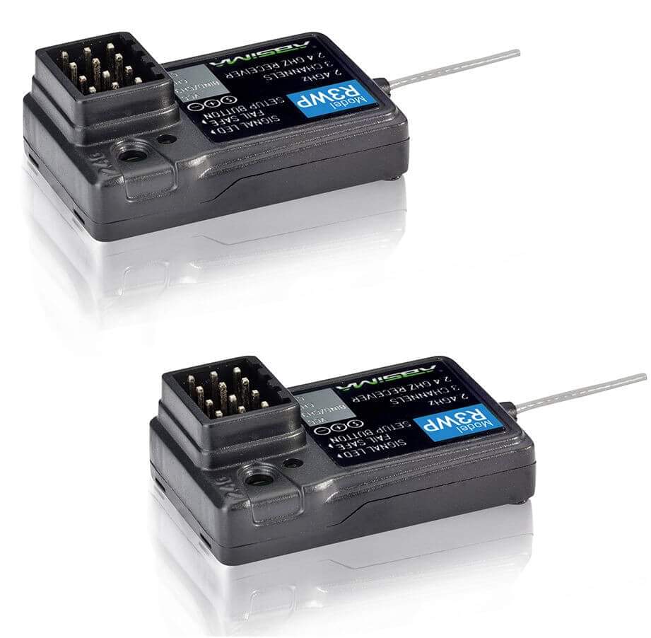 Radio 3 voies absima CR3P + 2 recepteurs 2.4ghz waterproof - 2000102 - Breizh Modélisme.