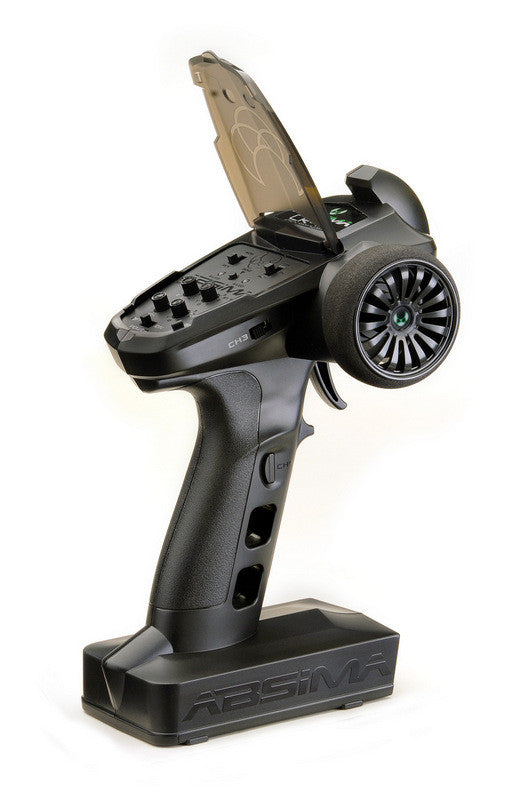 Radio 4 voies Absima CR4S V2 avec 2 Récepteurs 2,4Ghz pour Voitures RC - Breizh Modélisme.
