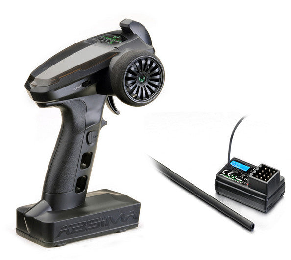 Radio 4 voies Absima CR4S V2 avec Récepteur 2,4Ghz pour Voitures RC - Breizh Modélisme.