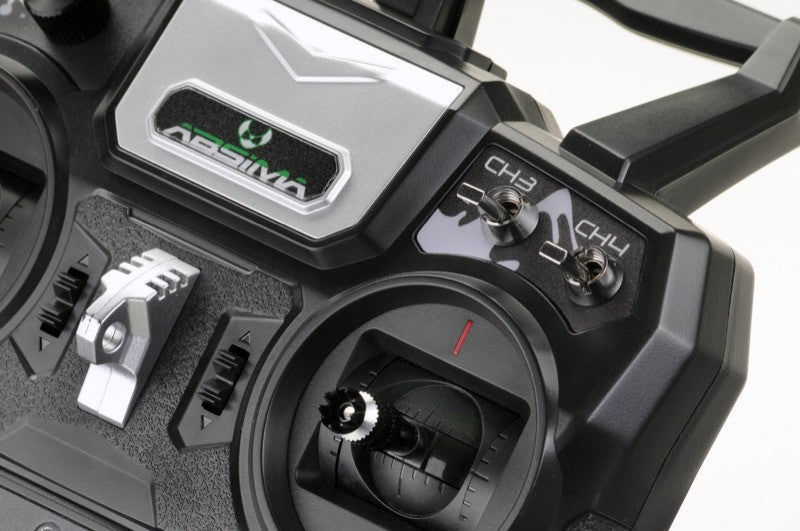 Radio 4 voies SR4S" Stick 2.4GHz avec récepteur pour Voitures RC - Breizh Modélisme.