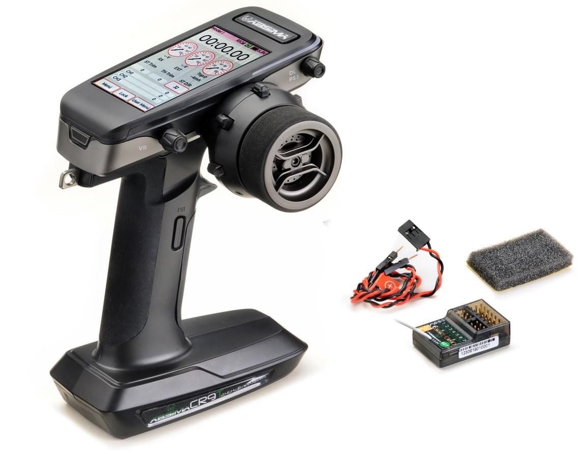 Radio 9 voies Absima CR9T 2000012 avec Récepteur 2,4Ghz pour Voitures RC - Breizh Modélisme.