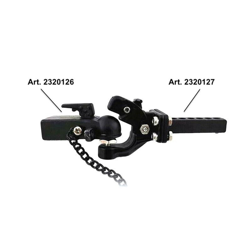Tête d'attelage de remorque en métal - Accessoires pour crawler 1/10 - Breizh Modélisme.