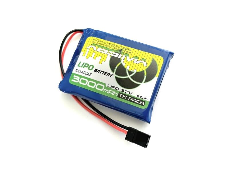 TX LiPo 1S 3,7V 3000mAh SC (JR/FUT) - 4140045 - Breizh Modélisme.