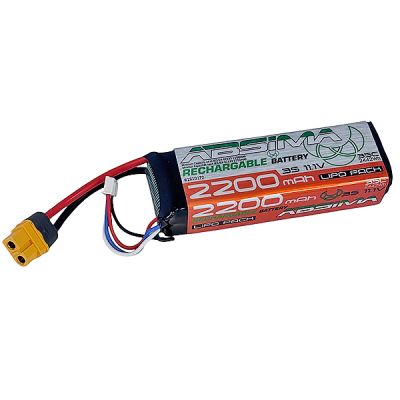 Batterie Lipo 3S 11.1V 2200mAh 35C XT60 - 1610172 - Breizh Modélisme.