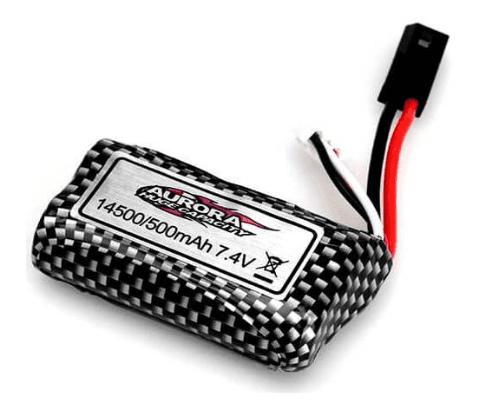 Batterie Li-Lion 7.4V 500 mAh 1/16 XLH 9130/9136/9137 AB30-DJ02 - Breizh Modélisme.