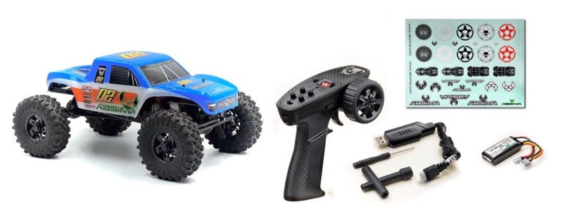 Crawler 1/18 Brushless Performance The GOAT" bleu RTR - AB1810360-18050" - Breizh Modélisme.