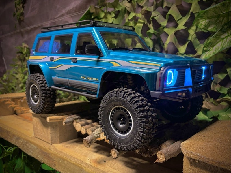 Crawler Absima CR4.4 PATROL 4wd 1/10 RTR 12040 light blue - Breizh Modélisme.