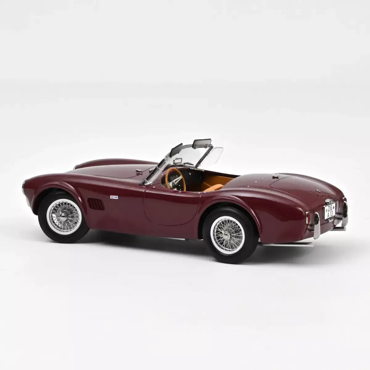 Voiture miniature collection 1/18 AC Cobra 289 1963 Rouge foncé Norev 182758