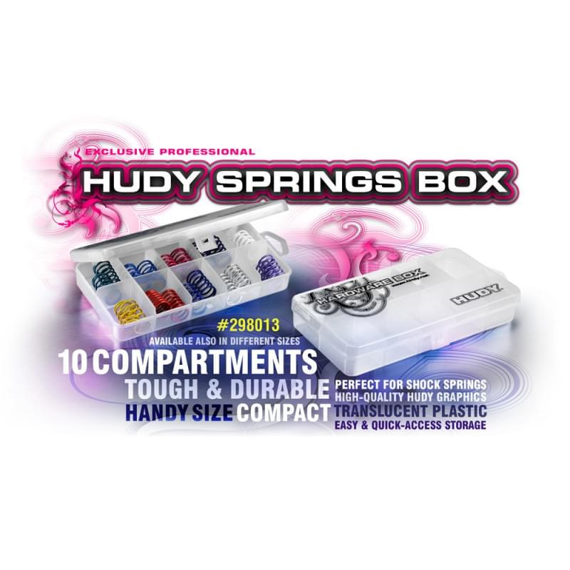 Boite de Rangement 10 Compartiments (178 x 93 mm) - Hudy 298013 - Breizh Modélisme.