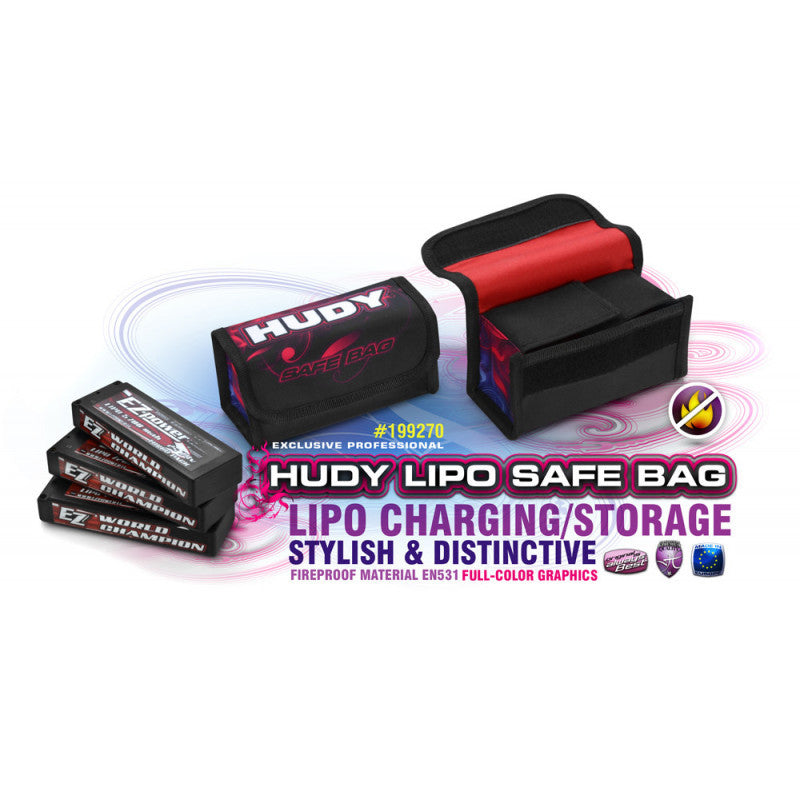 Sac de charge Hudy pour batterie Lipo - 199270 - Breizh Modélisme.