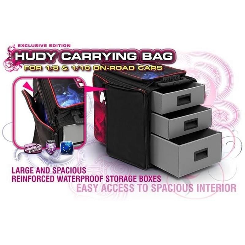 Sac de transport Hudy pour voiture piste 1/10 ou 1/8 - Hudy - 199120 - Breizh Modélisme.
