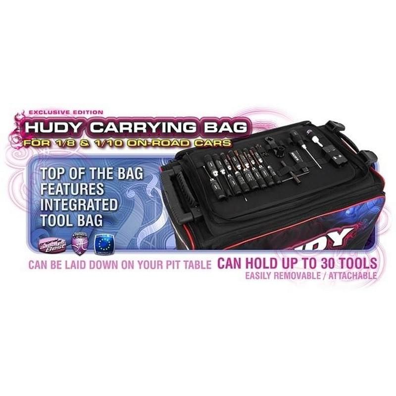 Sac de transport Hudy pour voiture piste 1/10 ou 1/8 - Hudy - 199120 - Breizh Modélisme.