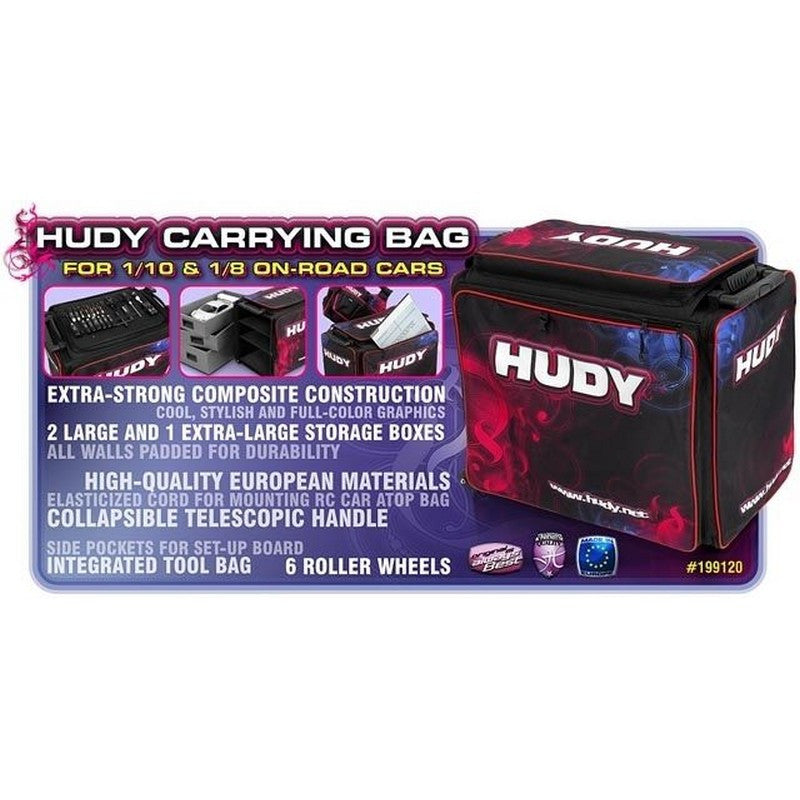 Sac de transport Hudy pour voiture piste 1/10 ou 1/8 - Hudy - 199120 - Breizh Modélisme.