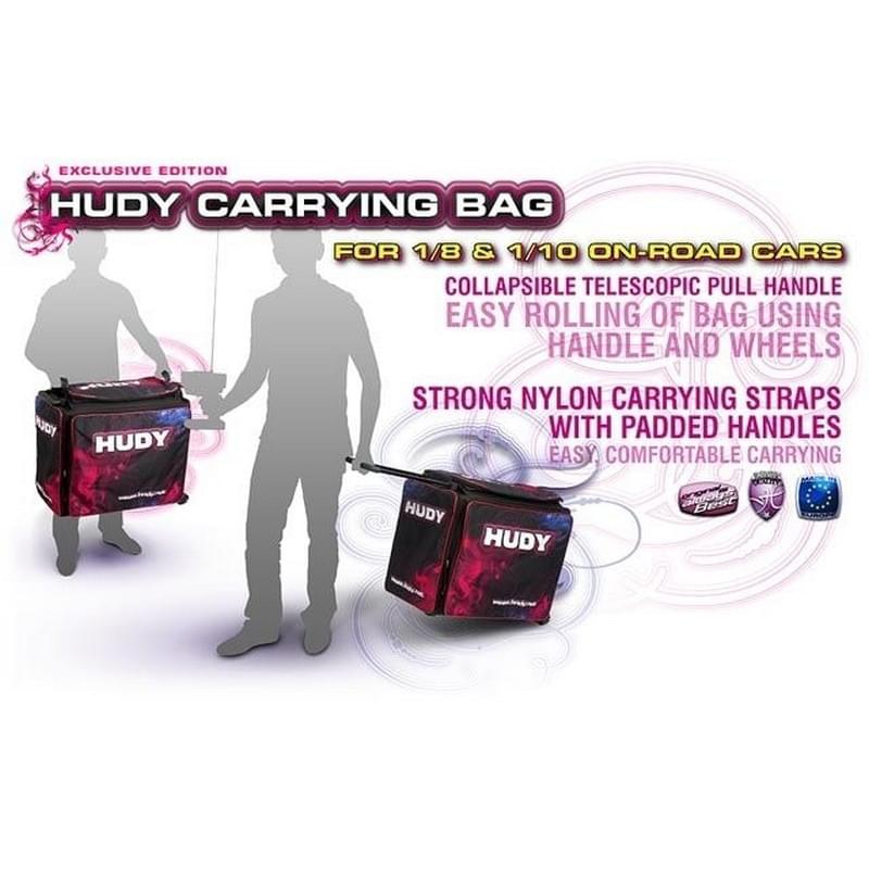 Sac de transport Hudy pour voiture piste 1/10 ou 1/8 - Hudy - 199120 - Breizh Modélisme.
