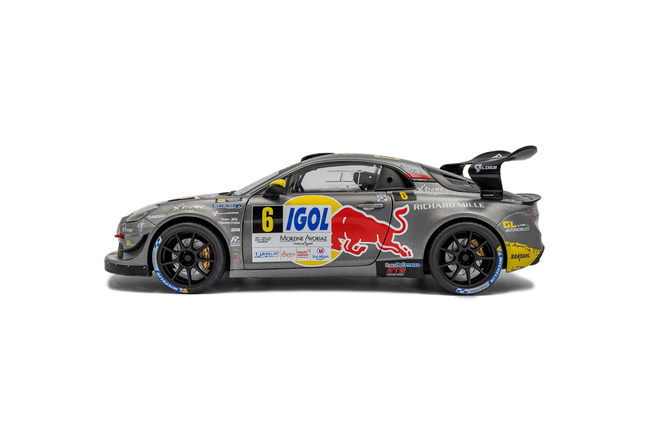 Solido S1801630 Voiture miniature collection 1/18 Alpine A110 RGT+ – Rallye Du Mont Blanc – 2024