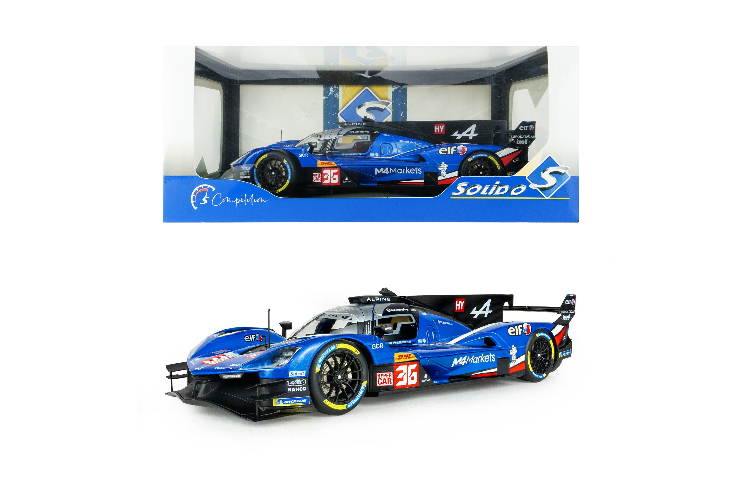 Solido S1815001 Voiture miniature collection 1/18 Alpine Racing A424 LMDh Interlagos 2025 Makowiecki /Gounon /Schumacher #36