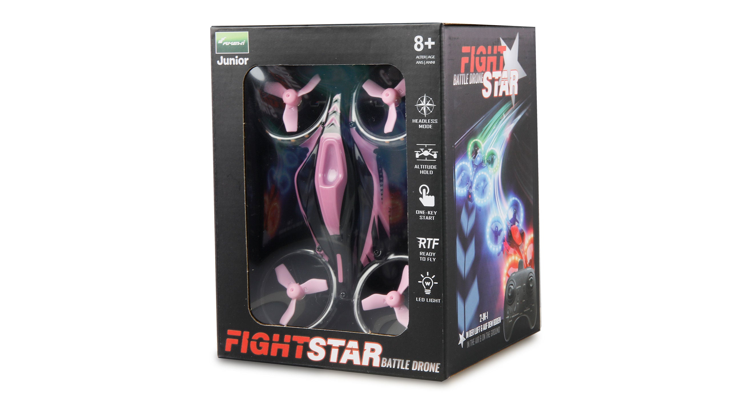Drone de combat FightStar RTF rose - 25347 - Breizh Modélisme.