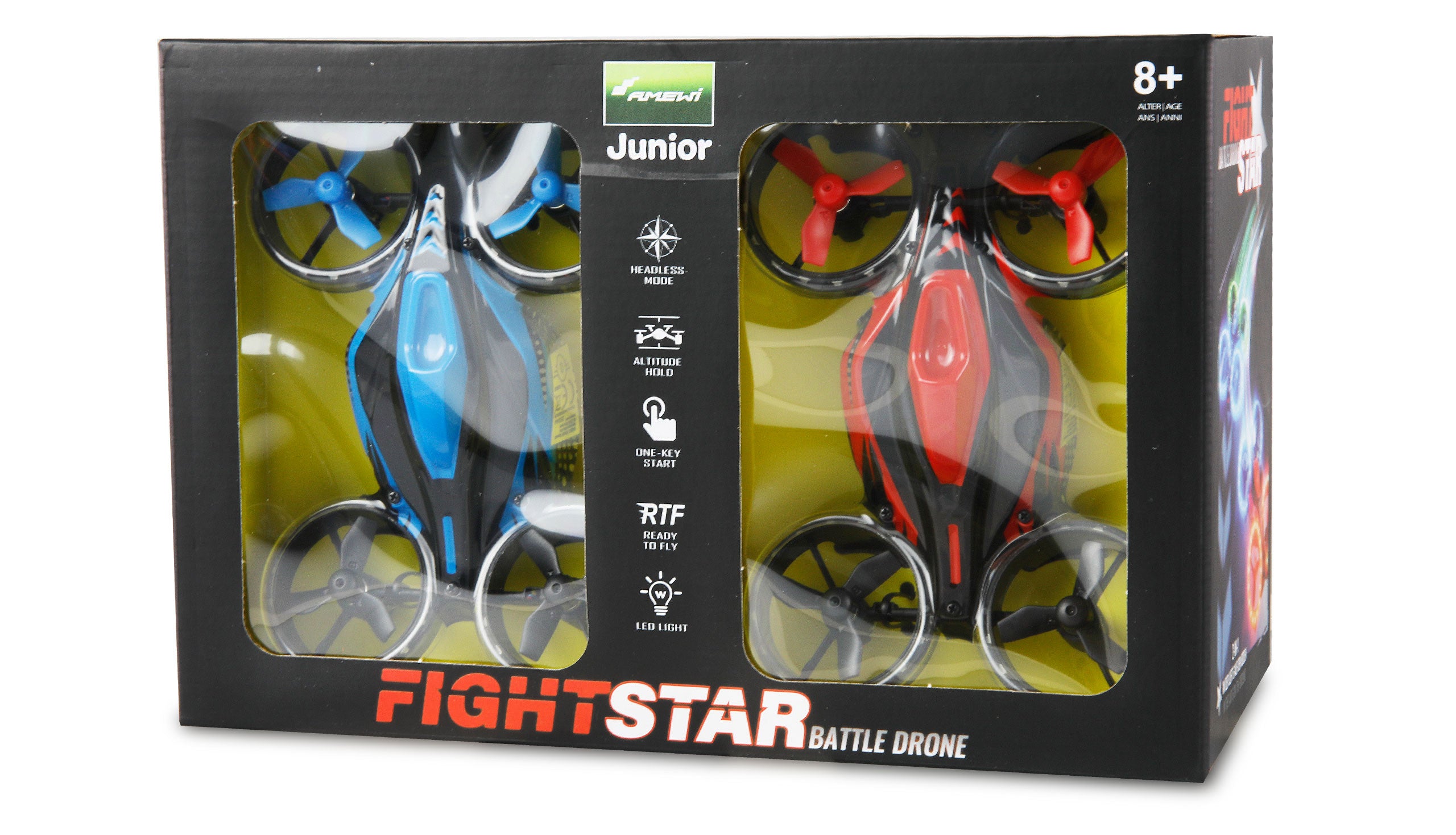 FightStar battle drone Set RTF rouge et bleu - 25344 - Breizh Modélisme.