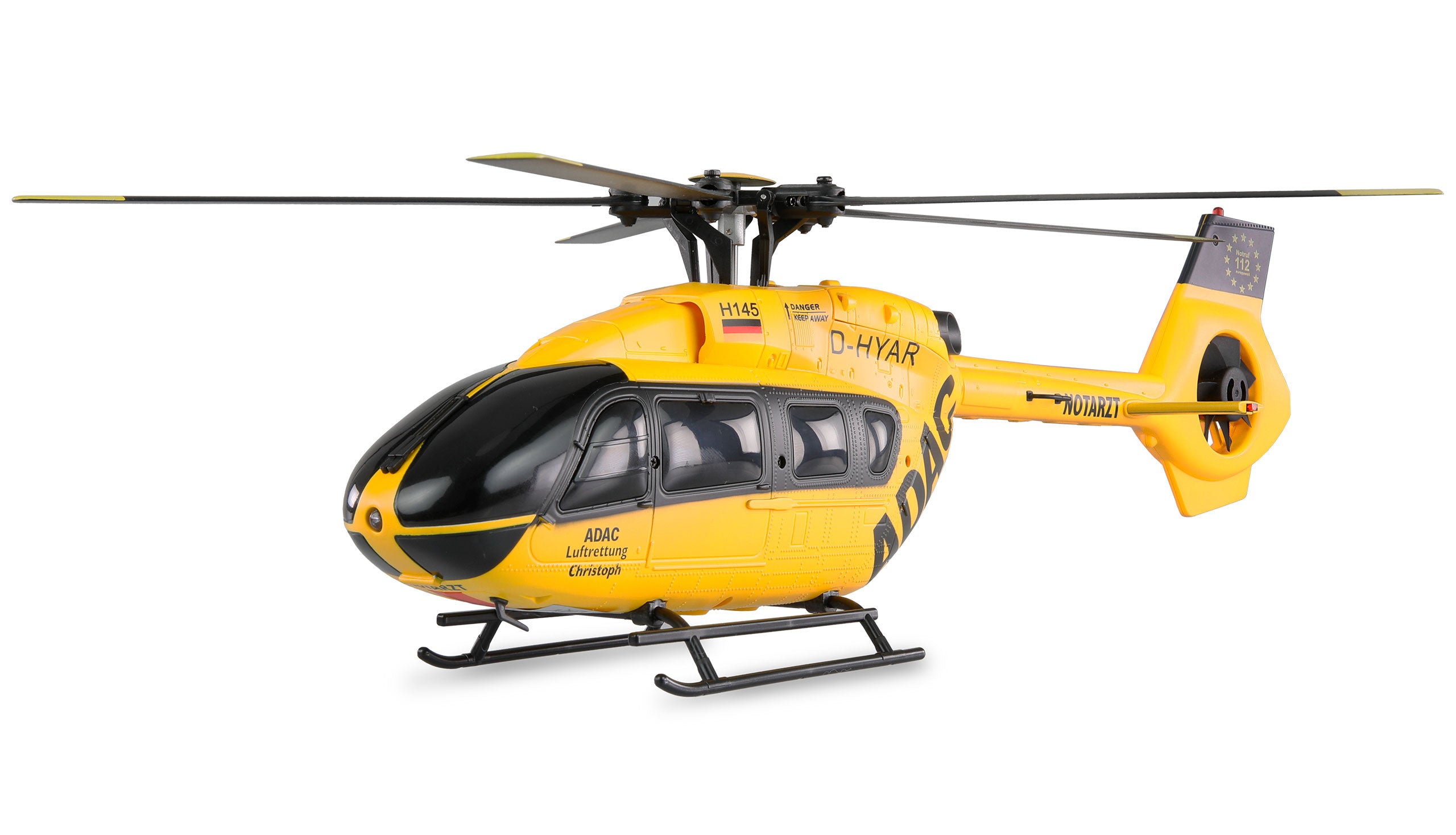 Hélicoptère brushless ADAC X145 6 canaux 6G RTF - 25333 - Breizh Modélisme.