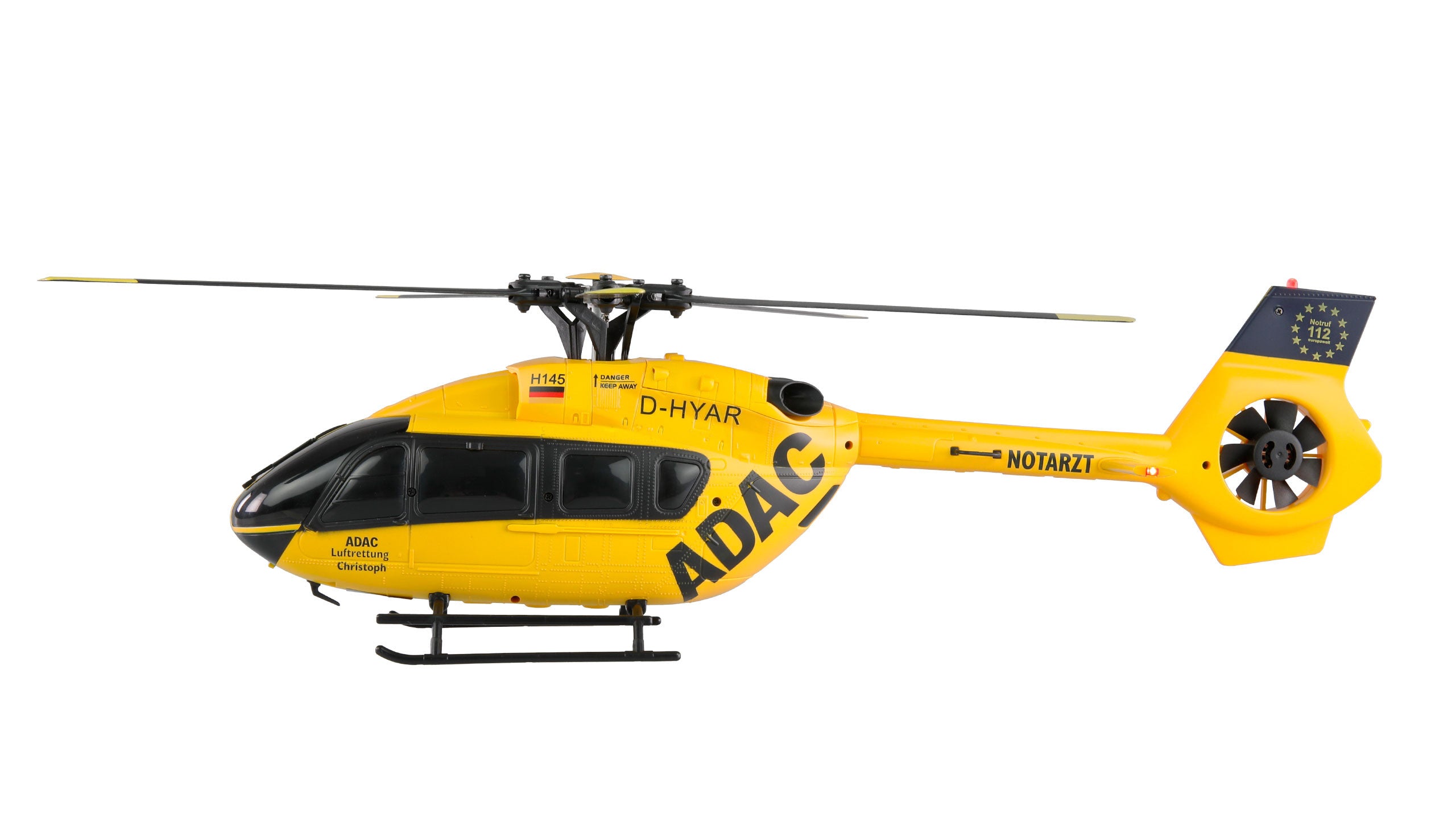 Hélicoptère brushless ADAC X145 6 canaux 6G RTF - 25333 - Breizh Modélisme.